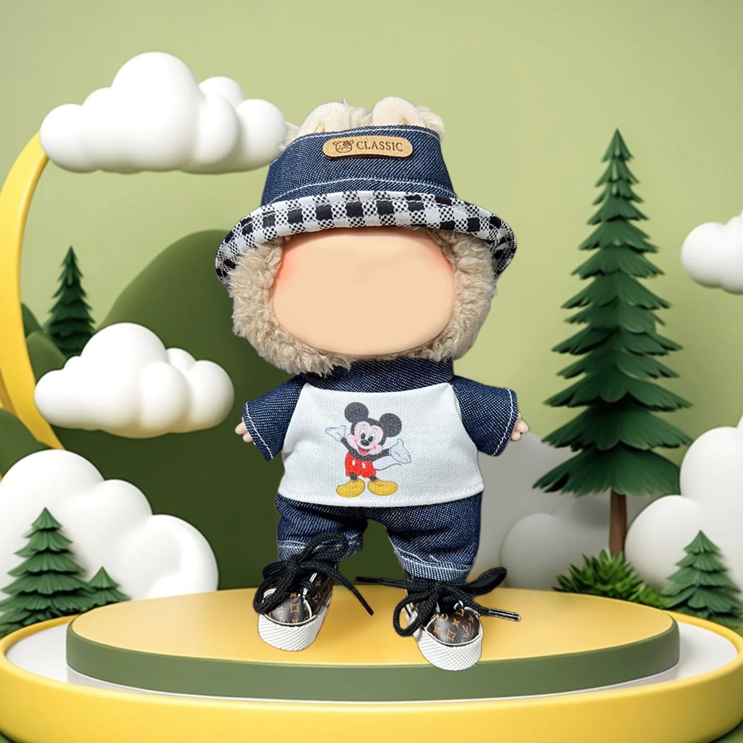 💥💥Sale 70% OFF MCOIKY® Vinyl Face Plush Doll Clothes & Accessories