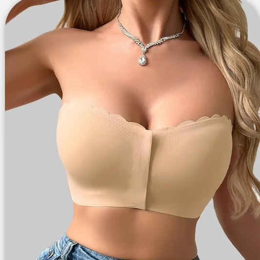🔥Last Day 49% OFF❤️Seamless Front Closure Strapless Bandeau Bra