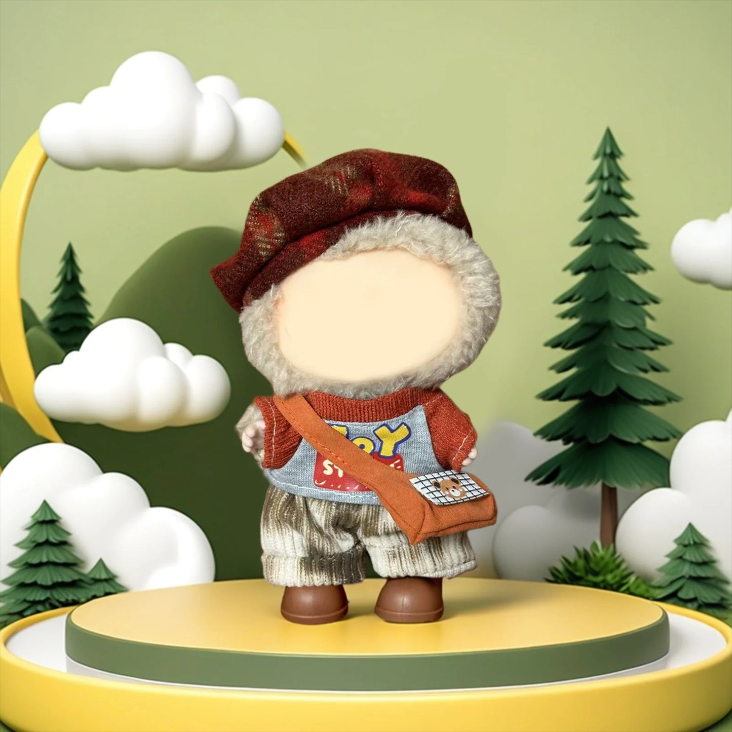💥💥Sale 70% OFF MCOIKY® Vinyl Face Plush Doll Clothes & Accessories