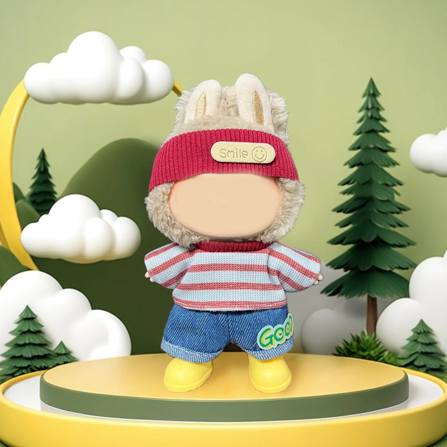 💥💥Sale 70% OFF MCOIKY® Vinyl Face Plush Doll Clothes & Accessories