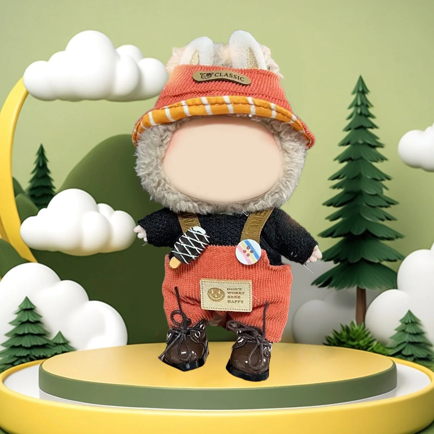 💥💥Sale 70% OFF MCOIKY® Vinyl Face Plush Doll Clothes & Accessories